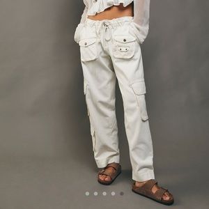 Free People Tahiti Cargo Pants in Tofu Size Small